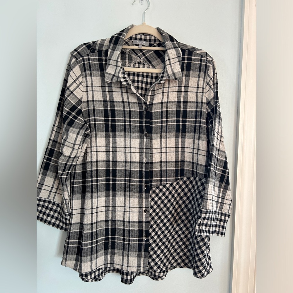 Habitat Clothes to Live In Twill Mix Up Shapes Tunic